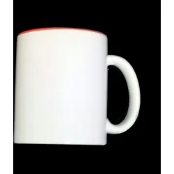 Airbrush-City 36 Stück Fototasse Sublimation Kaffee Tassen Becher WEISS - INNEN ROT