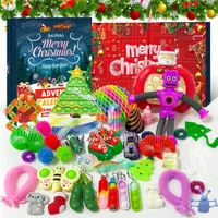 Fidget Toys Adventskalender 2025, 24 Tage Weihnachts Countdown Kalender, Fidg...