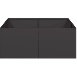 vidaXL Pflanzkübel 100 x 100 x 40 cm Schwarz