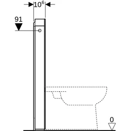 Geberit Monolith Sanitärmodul für Stand-WC, 131003SJ6