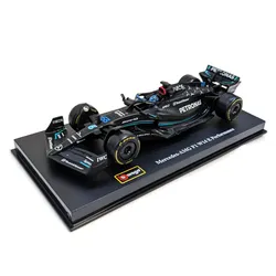 Bburago 18-38081R - Modellauto - F1 Mercedes AMG W14 '23 #63 Russel (mit Helm, Maßstab 1:43)