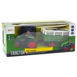 LeanToys RC-Landmaschine Traktor mit Anhänger CH RTR
