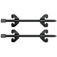 Yato TOYA Spannzwinge 2 x Federspanner YT-2546, (2er-Set), Sechskant schwarz