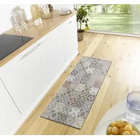 HANSE HOME Läufer »Mosaik«, rechteckig, 6 mm Höhe, strapazierfähig, Pflegeleicht robust, Anti-Slip, Küche, Flur, Eingangsbereich, Esszimmer – Grau Multifarben, 75x150m