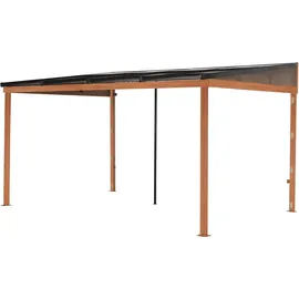 Konifera Anbaupavillon Bilbao 3,6 x 2,4 m Braun