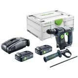 Festool BHC 18-Basic Akku Bohrhammer 18 V 1,8 J SDS Plus inkl. 2 x 4,0 Ah + Schnellladegerät + Systainer
