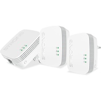 Strong Powerline 600 Triple Pack Mini 600 Mbit/s Eingebauter Ethernet-Anschluss Weiß 3 Stück(e)