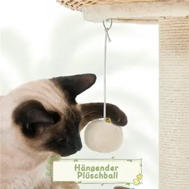 Yaheetech Kratzbaum 137,5 cm beige