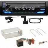 JVC KD-X482DBT Bluetooth DAB USB Einbauset für Citroen Berlingo bis 2007