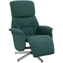 vidaXL Relaxsessel Dunkelgrün Stoff 91 x 105 x 91 cm Grün drehbar mit Kissen