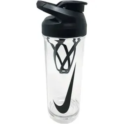 NIKE TR Hypercharge Shaker Bottle, 958 clear/black/black/black, ONE SIZE
