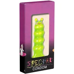 Scherzkondom Wurm XL – Gag für Mottopartys humorvolle Feiern (1 Stück) 1 St