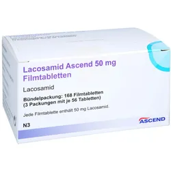 Lacosamid Ascend 50 mg Filmtabletten 168 St