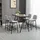 Homcom Bartisch 120 x 60 x 91 cm Hellgrau