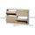 Vicco Luca 116,6 x 72,5 x 22 cm mit 4 Fächer braun