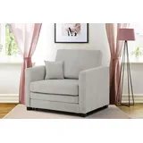 Home affaire Sessel Mexico Schlafsessel, mit ausziehbarer Schlaffunktion, B/T/H: 98/83/87 cm grau