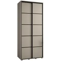 Abiks möbel MÖBEL Kryspol Schwebetürenschrank, Kaschmir, Metall, Nachbildung, 6