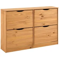 Idimex Schuhschrank Honig, Holz, Kiefer Vintage, 115x79x25 cm, FSC