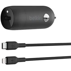 Belkin USB-C Kfz-Ladeger. 30W PD 1m Lightning-Kab.CCA004bt1MBK-B5
