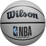 Wilson NBA Forge Pro UV Indoor/Outdoor Basketball, 7, Sand