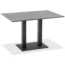 Niehoff Bistro Tisch 140 x 95 x 0 cm Anthrazit/Weiß