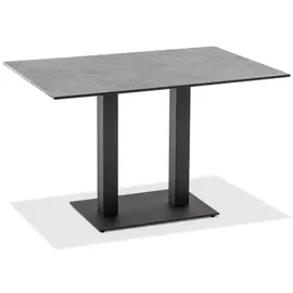 Niehoff Bistro Tisch 140 x 95 x 0 cm Anthrazit/Weiß