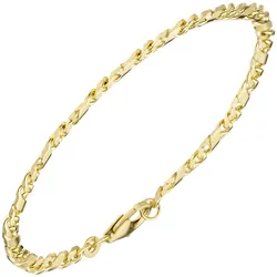 Goldarmband JOBO, gold (gelbgold 333), Armbänder, Damen, Gelbgold 333, 333 Gold massiv 19 cm
