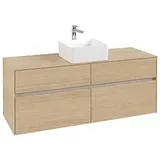 Villeroy & Boch Collaro Waschtischunterschrank | für Aufsatzecken mittig | Breite 1400 mm##Für Collaro (560 x mm) Ohne .. C04500VJ