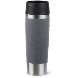 emsa Isolierbecher Travel Mug Classic 500 ml Edelstahl Grau L (Large)