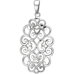 Ketten-Anhänger JOBO "Anhänger", silber (silber 925), Schmuckanhänger, Damen, Silber 925 (Sterlingsilber), 925 Silber
