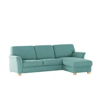 smart Ecksofa  Valencia ¦ türkis/petrol ¦ Maße (cm): B: 265 H: 90 T: 173.0