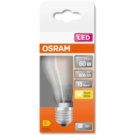 LEDVANCE OSRAM LED-Leuchtmittel Osram LED Leuchtmittel Cla A60 - mattiert - E27 Warmweiß, matt (00217748)