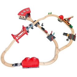 beleduc Lernspielzeug Spiel-Set Eisenbahn XXL, Großes Komplett-Set für Kindergärten