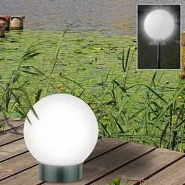 Buri 2er-Set LED-Solar-Kugelleuchte Kugellampe Leuchtkugel Solarlampe Lichtkugel