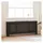 vidaXL Heizkörperabdeckung 2 pcs Schwarz 205 x 20,5 x 81,5 cm