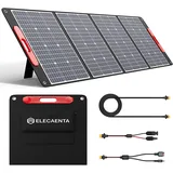 ELECAENTA Ultraleichtes Flexibles 300W Solar Ladegerät Faltbares ETFE Monokristallines Solarmodul XT60-Ausgang, mit 3 Kabel, für Generator Power Station, Outdoor-Camping, Wohnmobil