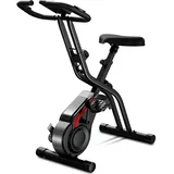CURSOR 3 IN 1 Ergometer Heimtrainer Fahrrad Klappbar, 8 Widerstandsstufen Spinning Bike Indoor, LCD-Display, Leises Hometrainer Fahrrad, 136KG Tragfähig