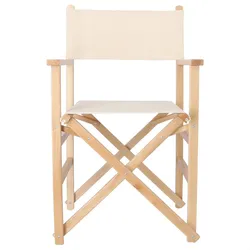 WellHome - Director-Sessel Sunset, lackiert mit rohem Canvas 51x46x86 cm