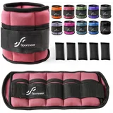 LuxusKollektion Gewichtsmanschette Knöchelgewichte Verstellbar 2,2kg 4,5kg Frauen Männer Gym Pfirsichrosa rosa