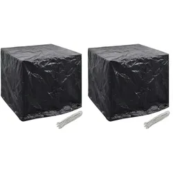 vidaXL Abdeckplanen für Garten-Wassertank 2 Stk. 8 Ösen 116x100x120 cm