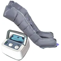 Lymphdrainage Gerät 6 Luftkammern Beinmassager, XXL Beinluftkompressionsmassager Für Zirkulationsbein Wickel Fuß Knöchel Kälbermassage Schmerz Entspannen Sie Sich (Dark Grey, 6 Cavities(L))