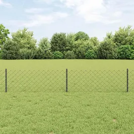 vidaXL Kettenzaun 0,4 x 10 m Grau/Stahl