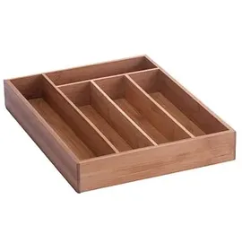 Zeller Besteckkasten Bambus 34 x 26 x 5 cm braun