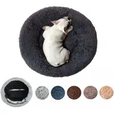Zoomlie XXL Hundebett Orthopädisch Waschbar Rund Haustierbett Für Große Grosse Mittelgroße Hunde XL Hundesofa Antistress Waschbar Kuschelig Hundekissen Memory Foam Hoch Oval Donut Labrador Hundehöhle