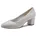 Pumps weiches Feel Me Fußbett weiches Innenfutter Glitzernd metallic Silver 38