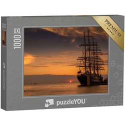 puzzleYOU Puzzle Segelschiff zurück im Hafen, Nordsee, 1000 Puzzleteile, puzzleYOU-Kollektionen Segelschiffe