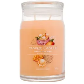 Yankee Candle Mango Ice Cream große Kerze 567 g orange