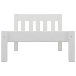 Erst-Holz Modernes Einzelbett 90 x 200 cm Weiß