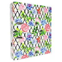 Adina Motivordner 8cm Aquarell-Rosen auf Gitter)