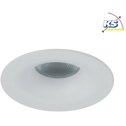 Brumberg LED Lichtpunkt mit Trichterblende, IP44, Ø 5cm, Plug&Play 350mA, 3.3W 3000K 160lm 32°, Weiß BRUM-12079073